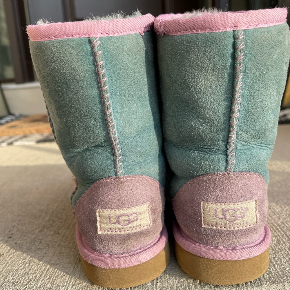 Multi Colored Ugg Size 1 lots of life left